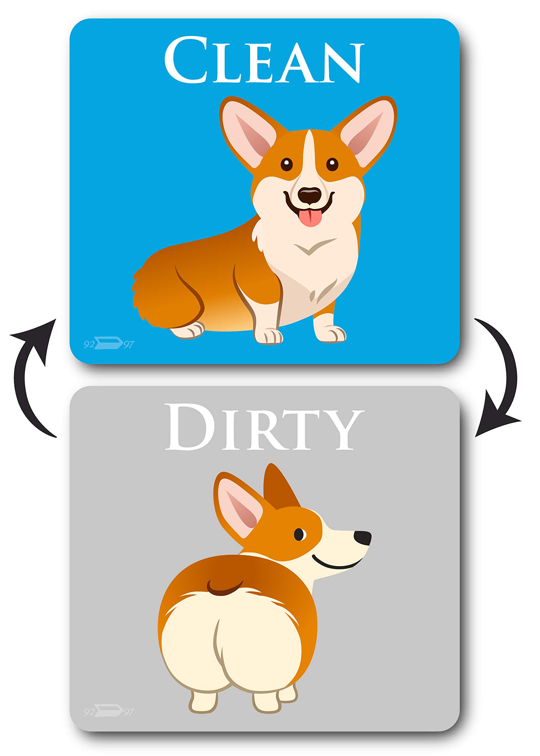 Amazon.com: Corgi Dog Butt Funny Dishwasher Magnet Clean Dirty